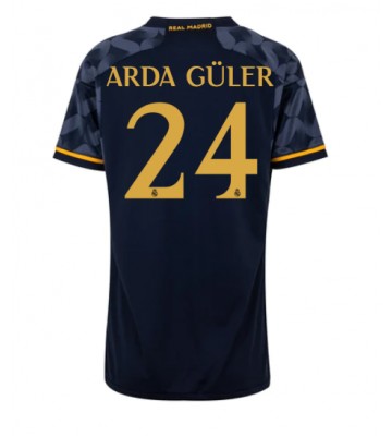 Maillot de foot Real Madrid Arda Guler #24 Extérieur Femmes 2023-24 Manches Courte